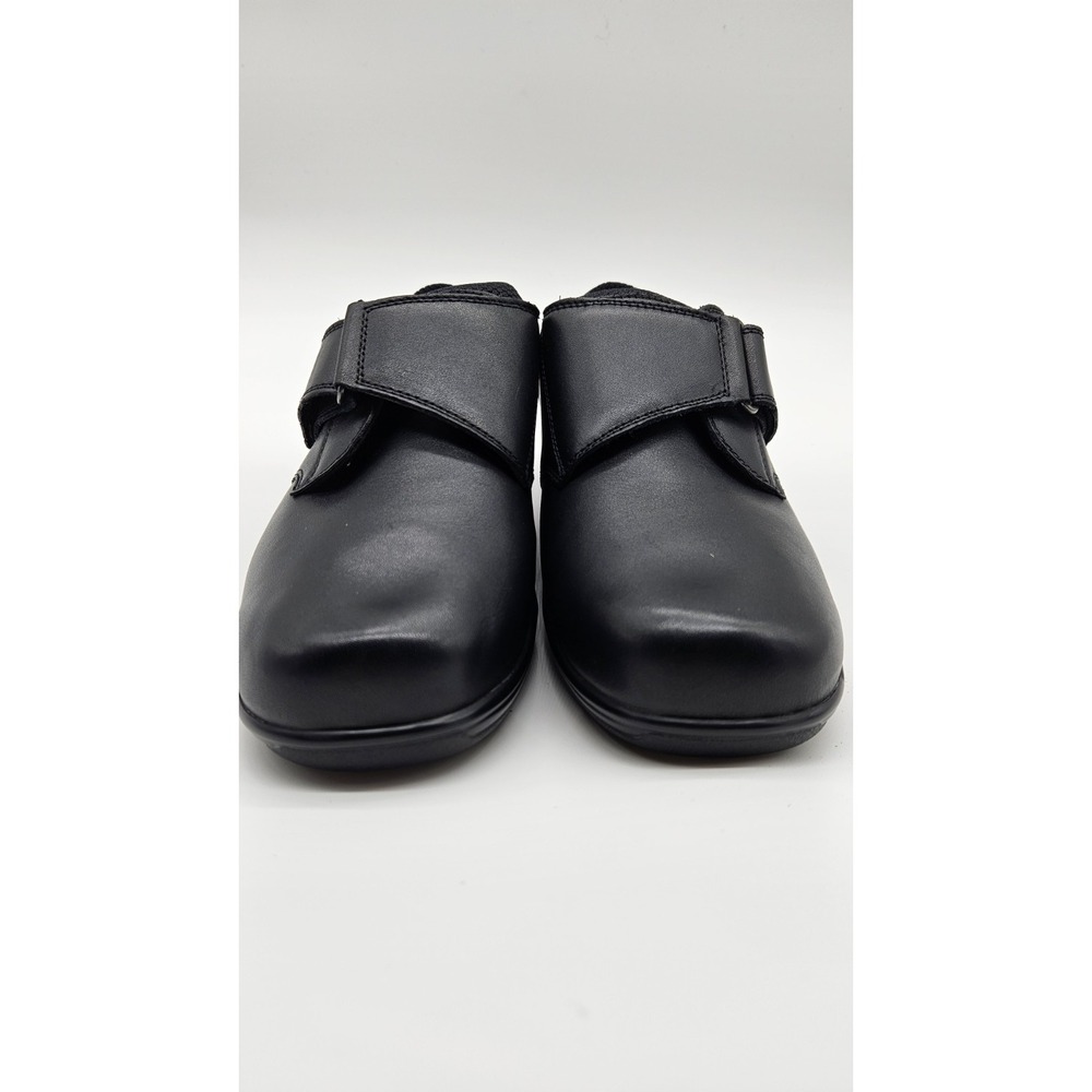 EUC Orthofeet Arcadia 810 US 8.5 X-Wide 2E Black Leather Diabetic Comfort Shoes - Picture 4 of 10